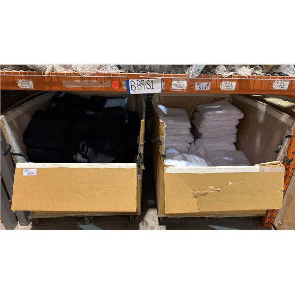 2 LARGE PALLET BOXES OF ASSORTED TABLECLOTHS