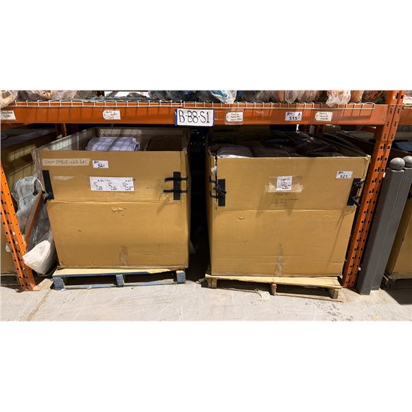 2 LARGE PALLET BOXES OF ASSORTED TABLECLOTHS