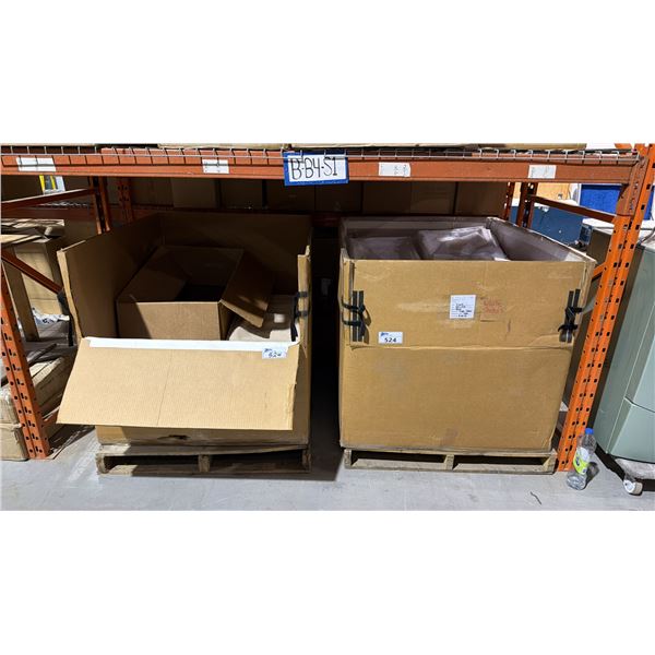 2 LARGE PALLET BOXES OF ASSORTED TABLECLOTHS