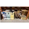 Image 2 : 2 PALLET RACKING SECTION OF ASSORTED EVENT STAGING PLANTER BOXES, ROUND TABLE TOPS