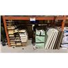 Image 3 : 2 PALLET RACKING SECTION OF ASSORTED EVENT STAGING PLANTER BOXES, ROUND TABLE TOPS