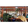 Image 1 : (8) ARTIFICIAL BIRCH TREES AND A LARGE BOX OF ARTIFICIAL GREENERY