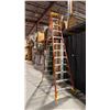 Image 1 : WERNER (ORANGE) 12FT FIBERGLASS & ALUMINIUM STEP LADDER