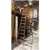 Image 2 : WERNER (ORANGE) 12FT FIBERGLASS & ALUMINIUM STEP LADDER