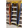 Image 1 : 2 (BLUE) 6FT FEATHERLITE FIBREGLASS & ALUMINIUM STEP LADDERS