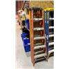 Image 1 : 2 (ORANGE) 6FT FIBREGLASS & ALUMINIUM STEP LADDERS