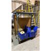 Image 1 : MOBILE MATERIAL CART WITH 2 BIG STORAGE BINS OF RIGGING CABLE LINE