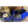 Image 2 : MOBILE MATERIAL CART WITH 2 BIG STORAGE BINS OF RIGGING CABLE LINE