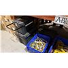 Image 3 : 4 PLASTIC STORAGE BINS AND 3 BLACK ROLLER TOOL CASES OF ASSORTED CABLE AND EXTENSION