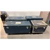 Image 1 : GROUP OF (4) MOBILE TRANSPORT BOXES (EMPTY)