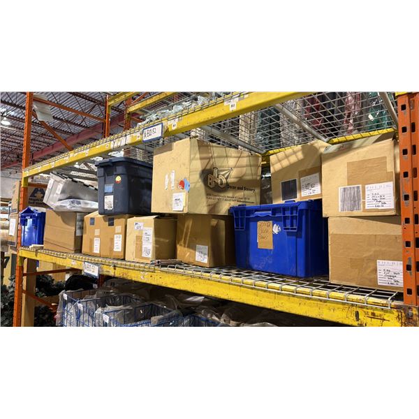 ONE PALLET SHELF SECTION FULL OF ASSORTED BANQUET/EVENT  ITEMS -CEDAR CHARGERS, SUSHI PLATES,