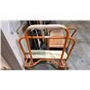 Image 3 : GROUP OF (3) MOBILE WORK/MATERIAL CARTS *MIRRORED BOARDS ON CART INCLUDED*