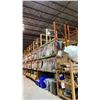 Image 2 : (2) ROWS (22 BAYS) OF PALLET RACKING (ORANGE, YELLOW & BLUE) - (24) 16FT UPRIGHTS, (126)