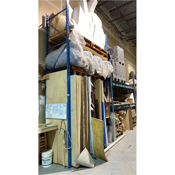 (6 BAYS) OF PALLET RACKING (ORANG/BLUE/YELLOW) - (10) ASSORTED UPRIGHTS, (20)
