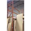 Image 4 : (3) SECTIONS (8 BAYS TOTAL) OF PALLET RACKING (ORANG & BLUE) - (12) 16F & (12) 12FT UPRIGHTS, (46)