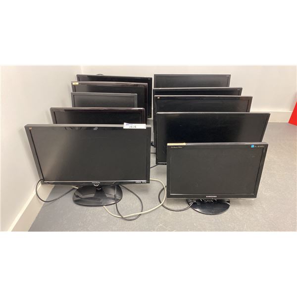 GROUP OF (10) ASSORTED COMPUTER MONITORS