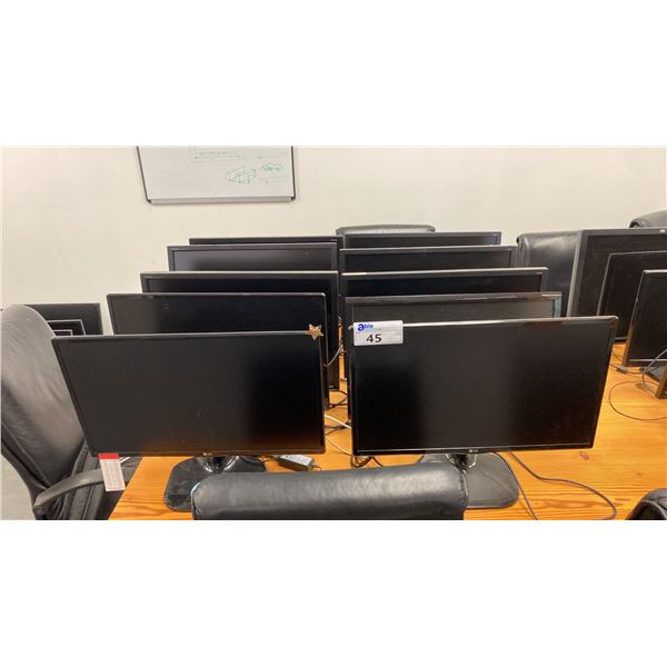 GROUP OF (10) ASSORTED COMPUTER MONITORS
