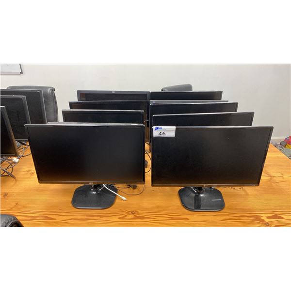 GROUP OF (10) ASSORTED COMPUTER MONITORS