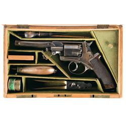 Cased Deane Adams & Deane Double Action Revolver with Accessories