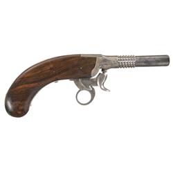 Unique Single Shot Underhammer Percussion Pistol