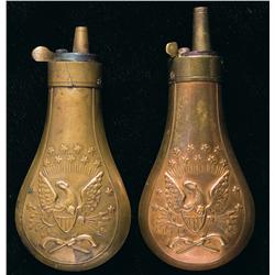 Two Eagle Powder Flasks