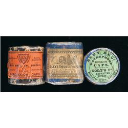 Three 19th Century Percussion Cap Tins