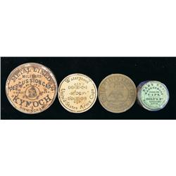 Tin of Eley Percussion Caps for Colt Revolving Rifles and Three Tins of Musket Caps