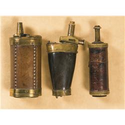 Three Powder Flasks