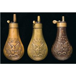 Three Eagle Powder Flasks