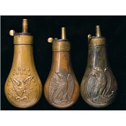Three Eagle Powder Flasks