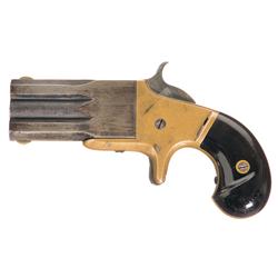 Very Early Production Frank Wesson Medium Frame Superposed Pistol with Hand Engraved Markings