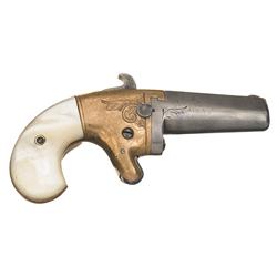 National Arms Number Two Single Shot Derringer with Pearl Grips and Holster