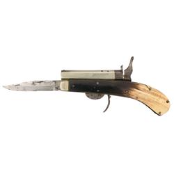 Unwin & Rodgers Non-XXL "Self Protector" Breech loading Rimfire Knife Pistol