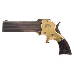 W. W. Marston Three Barrel Pepperbox Pistol with Scarce 4 Inch Barrel