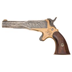 Lindsay "Young America" Superposed Double Charge Percussion Pocket Pistol