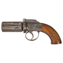 High Quality English Percussion Pepperbox Pistol