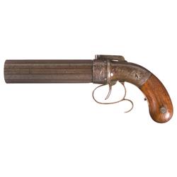 Engraved Allen & Thurber Dragoon Pepperbox Pistol