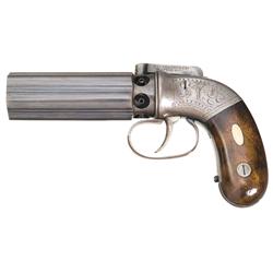 Early Production Allen & Thurber Grafton Pepperbox Pistol