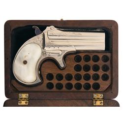 Factory Engraved Remington 41 Caliber Over/Under Derringer with Custom Case