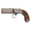 Image 1 : Engraved English J.R. Cooper Double Action Underhammer Pepperbox Revolver