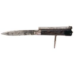 German Made Percussion Knife Pistol