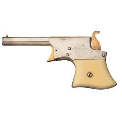 Unmarked Remington Number One Vest Pocket Pistol with Ivory Grips