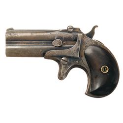 Fine Engraved Copy of Remington Over/Under Derringer with British Proofs