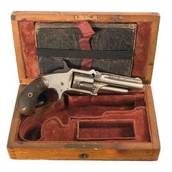 Cased, Inscribed Free Mason Attributed Marlin No.32 Standard 1875 Revolver
