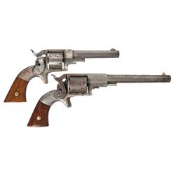 Two Allen & Wheelock Revolvers -A) Allen & Wheelock Sidehammer .32 Caliber Revolver  B) Allen & Whee