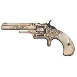 Excellent New York Engraved Smith & Wesson Model Number One 3rd Issue Single Action Revolver with Pe
