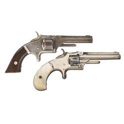 Two Antique .22 Caliber Smith & Wesson Revolvers -A) Smith & Wesson Model Number 1 2nd Issue Single 