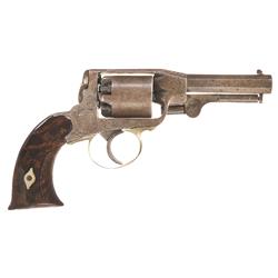 Unmarked IXL Type Pocket Model Double Action Percussion Revolver with Spurless Hammer