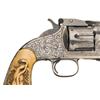 Image 5 : Engraved Smith & Wesson Second Model Number Three American .44 Henry Rimfire Caliber Revolver with F