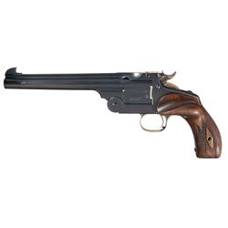 Smith & Wesson New Model Number 3 with A.O. Niedner Single Shot Conversion to 44 Russian Center Fire